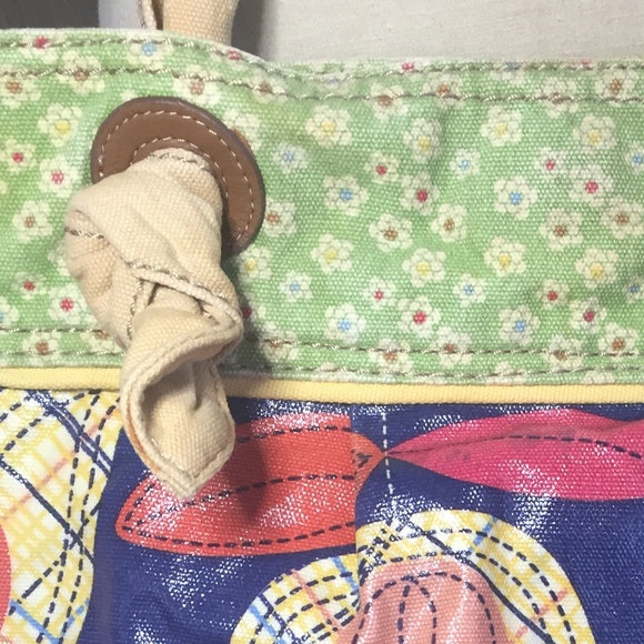 Fossil Floral Mixed Pattern Covered Canvas Bag - Picture 2 of 8